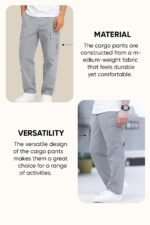 Lymio Cargo for Men | Cotton Cargo Pant | Drawstring Waist Pant (Also Available in Plus Sizes) (01-04) - Image 4