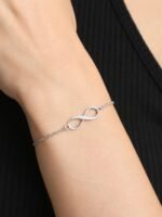 Clara 925 Sterling Silver Infinity Adjustable Bracelet Gift for Women - Image 4