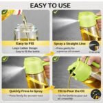 2 in 1 Glass Oil Sprayer Dispenser Bottle 500ml,Spray & Pour Bottle for Cooking, Air Fryer, BBQ, Salad, Olive Dispenser Leakproof Kitchen Oil Sprayer - Image 6