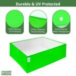 Anandi Green's Premium HDPE UV Protected 260 GSM Square Shaped Green Colour Plants Grow Bags Suitable for Terrace and Vegetable Gardening (Pack of 2, 24X18X9 INCH) - Image 6