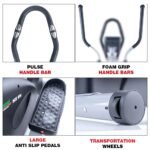 Propel HX 69i Silent Elliptical Cross Trainer for Home | 7 Kg Flywheel | 16" Extended Natural Stride | 8-Level Magnetic Resistance | 120 Kg Capacity | LCD Display | Pulse Sensors | Anti-Slip Pedals - Image 6