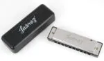 Juarez JRZ10HM Key C Diatonic Blues Harmonica 10 Hole 20 Tones with Case, Mouth Organ for Beginners, Students, Kids & Professionals, Silver - Image 5