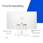 HP All-in-One, Intel Processor N200 (8GB DDR4, 512GB SSD) FHD, IPS, Anti-Glare, 23.8''(60.5cm), Win11, M365* Office 24, Shell White, 5.26kg, FHD IR tilt Camera, 24-cr0302in Desktop - Image 6