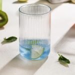 SUPERMOM Plastic Glass Set of 6 – Transparent Casa Glass, Unbreakable Tall Ribbed Glasses for Water, Juice, Cocktails, Mocktails & Beverages, Reusable and Easy to Clean, Everyday Drinkware (300 ml) - Image 2