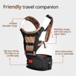 LuvLap Royal Hip Seat Baby Carrier with 4 Carry Positions, Baby Carrier with Hip seat for 6 to 24 Months Baby, Adjustable New-Born to Toddler Carrier, Max Weight Up to 15 Kgs (Black) - Image 2