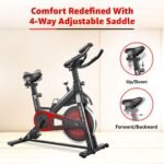 PowerMax Fitness BS-151 Spin Bike Exercise Cycle with 10KG flywheel, Max user wt. 130kg for maxpro home workout, 2-way adjustable seat, Knob braking, iphone holder, 1 Year Manufacturer Warranty - Image 6