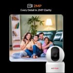 CP PLUS 2MP Full HD Wi-Fi CCTV Camera for Home with Motion Tracking | Smart Detection Suite | Night Vision | Cloud Recording | View & Talk | Supports OK Google | CTC Cyber Secure | CP-E25Q - Image 3