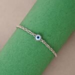 Clara 925 Silver Evil Eye Chain Adjustable Bracelet Gift for Women & Girls - Image 3