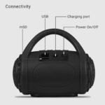 Zebronics ZEB-COUNTY 3W Wireless Bluetooth Portable Speaker With Supporting Carry Handle, USB, SD Card, AUX, FM & Call Function. (Black) - Image 4