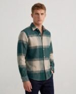 DEEMOON Men's Premium Cotton Blend Printed Checkered Shirt | Full Sleeve Plaid Casual Button-Down Shirt | Soft & Comfortable Regular Fit | Office, Travel & Everyday Wear - Image 3