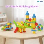 FunBlast DIY Plastic Building Blocks for Kids Building Blocks Toy for Kids Puzzle Games for Kid,Toys for Children Educational & Learning Toy for Kid,Girls & Boys -(250 Pieces Blocks with 38 Wheels) - Image 8