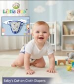 Little Boo new born Baby's Cotton Cloth Diapers/Langot/nappy U Shaped Washable and Reusable Nappies (Multicolour,0-6 Months) Pack of 10 - Image 2