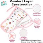 MOM CARE Nappies for New Born Baby | Soft Cotton Langot | Reusable Cloth Nappy Pack of 6 | Adjustable Tie Style | Double Layer Padded Design | XS White - Image 3