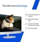 HP All-in-One, Intel Processor N200 (8GB DDR4, 512GB SSD) FHD, IPS, Anti-Glare, 23.8''(60.5cm), Win11, M365* Office 24, Shell White, 5.26kg, FHD IR tilt Camera, 24-cr0302in Desktop - Image 3