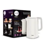 wipro ABS Elato BK210 Cool Touch Double Layer Electric Kettle, 1.5 Litres, Anti-Rust Shield, Super Fast Heating, 3X Protection-Overheating, Dry Boil & Auto Shut-Off,1000 Watts, 2 Years Warranty, White - Image 7