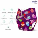 Superbottoms Basic Leakage-proof advanced cloth diapers for babies, High Absorbent 100% cotton 7 reusable diaper and 7 insert pad Combo Pack washable cloth diaper 3M -3Years Adjustable, Reduces Rash - Image 5