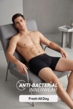 Van Heusen Men’s Cotton Boxer Briefs Pack of 3 | Long Trunk | No ride-up | Inner Elastic for superior comfort | Open front fly | Super Combed Cotton for softness | Moisture‑Wicking | Sweat Absorbant | All‑Day Fresh Technology | Long Lasting Colors |Soft Plush Waistband | Label‑Free Comfort | style 10031 - Image 5