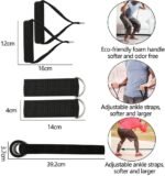 Fashnex Resistance Bands Set for Exercise, Stretching and Workout Toning Tube Kit with Foam Handles, Door Anchor, Ankle Strap and Carry Bag for Men, Women (100LB) - Image 4