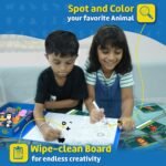 Magnetic Fun Art Puzzle - Animals|4-in-1 Travel Friendly Educational Toy with Writable Board|50 Magnetic Pieces |Birthday Gift for Boys & Girls Age 3,4,5 & 6 yrs - Image 7