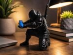 Ninja Pen Holder – 3D Printed Action Figure Desk Organizer for Office, Study Table & Gaming Desk Decor Stealth Warrior Pen Holder – Cool Ninja Desk Accessory. - Image 3