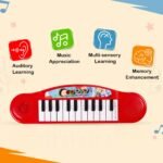 Gooyo GY-3725 Multi-Functional Portable Organ Mini Piano Keyboard Toy | Musical Toy for Kids | Electronic Keyboard Mini Piano | Red | 2xAA Battery (Not Included) | Musical Piano for Gifts - Image 6