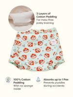 superbottoms Padded Underwear for Babies & Toddlers (1-2 Years), 3 Layers of Premium Cotton & DryFeel Layer, Ideal for Diaper-Free Time & Mess-Free Potty Training Pants, Pack of 3 - Image 2