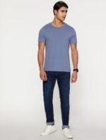 Peter England Men's Tapered Fit Mid Rise Classic Tape Stretchable Twill Jeans - Image 6