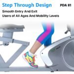 Propel FitnessOne PDA 81 Recumbent Exercise Bike/Cycle with Back Support for Home | Dual Motion Arms | 8-Level Magnetic Resistance | Adjustable Sliding Seat | LCD Display | 120kg Capacity - Image 6