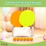 Toy Imagine Indoor Hanging Table Tennis Trainer for Kids Age 5-14 | Door Mounted Ping Pong Game Set with 2 Rackets 6 Balls | Indoor Sports Game for Boys and Girls Home Play Activity - Image 5