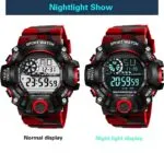 Acnos® Premium Brand - A Digital Watch Shockproof Multi-Functional Automatic 5 Color Army Strap Waterproof Digital Sports Watch for Men's Kids Watch for Boys Watch for Men Pack of 1 - Image 3