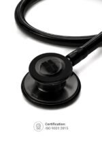 Knya 6sense Stethoscope for Doctors & Residents | Tunable Diaphragm | Dual-Head Chest Piece for Adult & Pediatric Use | Lightweight Stainless Steel | Latex-Free Tubing | Soft-Seal Ear Tips | Premium Gift Box | for Medical Students (All Black) - Image 4
