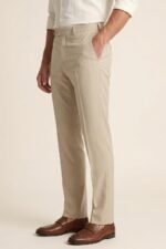 Peter England Men's Slim Fit Mid Rise Premium Formal Stretchable Knit Super Trouser | Comfort Lycra | 360-Degree Stretch - Image 4