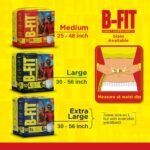 B-Fit Regular Adult Diaper M Size Pants | 20 Count (Medium) | Waist 25 – 48 inch | Unisex | Leakproof | Even Absorption | Long Protection hours | Brief-Like Fit & Soft Elastic Waist - Image 4