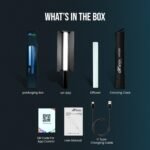 HIFFIN HF-550 30W RGB Stick Light for Video Shooting & Photography, Handheld LED Light Stick with Barndoor, 2500K-9900K CCT, 24 FX Effects, 95+ CRI, App Control, 4000mAh Battery, Type C Charging - Image 9