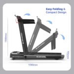 Maxpro 12% Auto Incline Glide 4.5HP Peak Motor 3-in-1 Foldable Treadmill for Home | Walking Pad Under Desk | 14 km/hr Speed | 120 kg Capacity | Remote Control (PTM200I) - Image 8