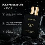Bella Vita Luxury CEO Man | Long Lasting EDP 100ml | with Lemon, Lavender, Tonka, Mandarin & Vetiver | Premium Fragrance Perfume for Men | Ideal for Every Moment - Image 6
