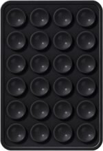 EDNITA Suction Phone Case, Phone Suction Sticker, Silicone Suction Phone Case for Hands-Free Mobile Accessory Holder Grip, Video Phone Accessory Compatible Mirror, Shower-Black (Pack of-1) - Image 2