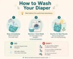 Reusable Cloth Diaper for Babies | Washable Baby Cloth Diaper with Absorbent Insert | Leak Proof Adjustable Free Size Pocket Diaper 3M -3Years | Eco Friendly Reusable Baby Diaper (2, Blue Pink, One Size) - Image 6