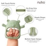 Nubo Nubokind Koala Wrist-Fit No-Drop Teether, BIS Certified 100% Food-Grade Silicone, Dual-Textured Molar Relief, Sage Green, Single Pack - Image 2