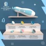 Novo Baby Electric Nail Cutter New Born 0-6 Months with LED Light | Infant Nail File | Toddler Nail Clipper | Kids Nail Trimmer | Newborn Baby Products | Safe Grooming Kit with 6 Filer Heads (Multi) - Image 2