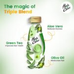 Hair & Care Damage Repair Non-Sticky Hair Oil with Aloe Vera, Olive Oil & Green Tea, 300 ml - Image 4