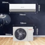 Sharp 0.95 Ton 3 star, New Star Rated,Split AC (4 Way Swing, 100% copper, Hi-Tech Inverter Compressor, 7in1 Convertible, Turbo cool, Dust filter) - AH-SI12V3B-GCN, White - Image 11
