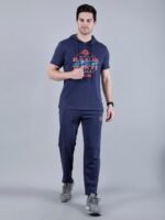 StarFox Men's Cotton Blend Half Sleeve Hooded Whith Pant Co-Ord Set - Image 7