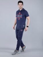 StarFox Men's Cotton Blend Half Sleeve Hooded Whith Pant Co-Ord Set - Image 6