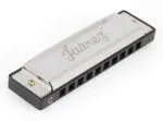 Juarez JRZ10HM Key C Diatonic Blues Harmonica 10 Hole 20 Tones with Case, Mouth Organ for Beginners, Students, Kids & Professionals, Silver - Image 2