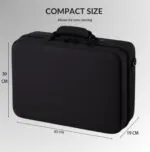 PSS Compatible with PS5 Travel Bag Briefcase Hard Shell Carrying Case for PS5 Console Protective Storage Bag Shockproof Compatible with PS5 Console/ Controller, Headset Games Accessories - Black - Image 4
