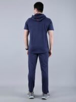 StarFox Men's Cotton Blend Half Sleeve Hooded Whith Pant Co-Ord Set - Image 4