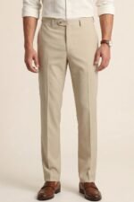 Peter England Men's Slim Fit Mid Rise Premium Formal Stretchable Knit Super Trouser | Comfort Lycra | 360-Degree Stretch - Image 2