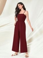 TOPLOT Women's Jumpsuit Co-ord Set | Soft Breathable Feel | Comfortable Fit with Easy Movement | Stylish One-Piece Outfit Design | Perfect for Casual & Travel (5225) - Image 5