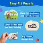 Kids Puzzleup Learn Animal Homes,10-In-1 Entry Level Puzzle,45 Big Size Jigsaw Pieces,Montessori Educational Toy To Improve Memory & Unlock New Words,Gift For Boys & Girls Age 3,4 & 5 Yrs - Image 5